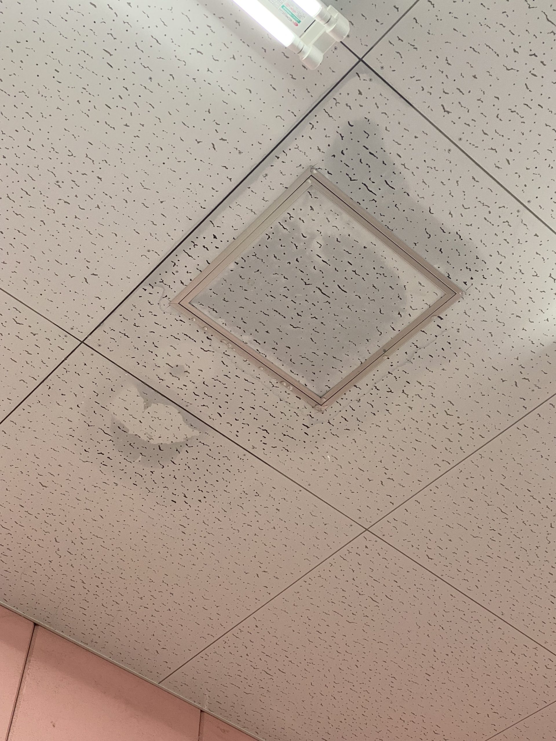 天井漏水の様子