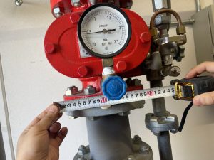 作動不良を起こしたアラーム弁の状態 交換前