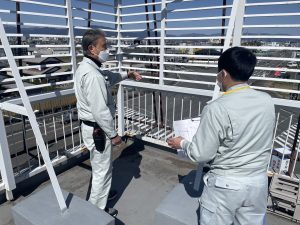 建築基準法12条調査 点検中 岐阜市