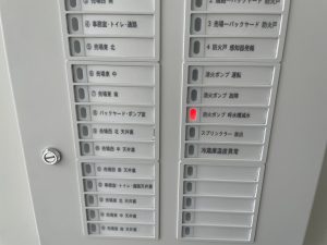 火災発生時を想定した受信機警報作動テスト