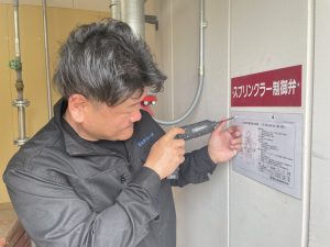 アラーム弁正常作動 確認施工