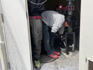 施工後 綺麗に掃除した設備