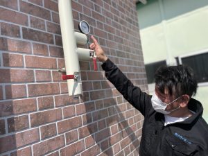 圧力計 数値確認 スプリンクラー設備