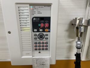 能美防災 P型1級複合火災受信機 点検状況