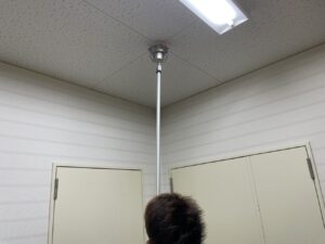 熱感知器 加熱試験 作動確認の様子