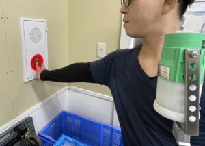 一宮市 非常ベル 消防設備点検 作動確認の様子