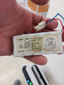 非常警報設備 バッテリー接続不良 配線断線による作動不良