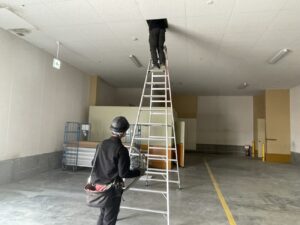 名古屋市でスプリンクラーヘッド交換工事を実施した施工前の状況