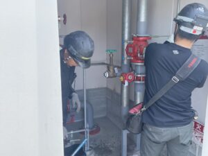新規アラーム弁設置