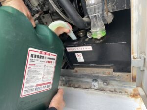 非常用自家発電設備の燃料補充作業