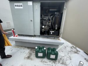 災害対策として実施した非常用発電設備の燃料補充