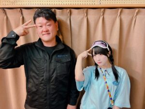 アイドルグループAQAの翼芽ゆいかさんと大井祐喜による防災情報コーナー