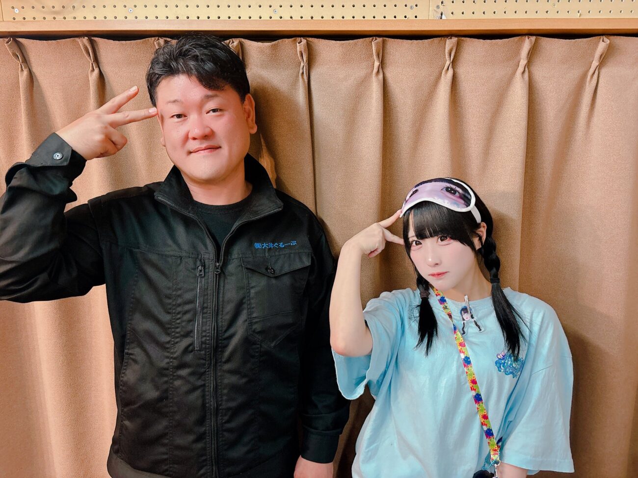 アイドルグループAQAの翼芽ゆいかさんと大井祐喜による防災情報コーナー