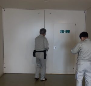岐阜市の介護施設における防火設備定期検査の施工事例