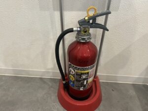 大垣市の介護施設で実施した消火器交換工事