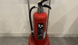 大垣市の福祉施設で行った消火器交換作業