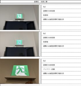 名古屋市で実施した誘導灯交換工事の施工前状況