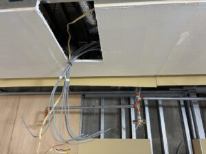 各務原市の建物リフォームに伴うスプリンクラー設備改修工事の現場