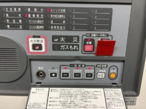 R型火災受信機のアドレス情報と自動火災報知設備を確認する消防設備点検