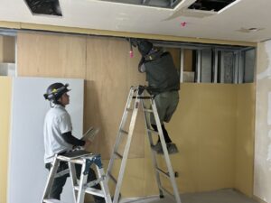 スプリンクラー設備の撤去と移設を行ったリフォーム現場の施工後