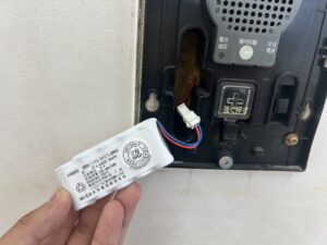 豊田市で実施した消防設備の非常警報バッテリー交換