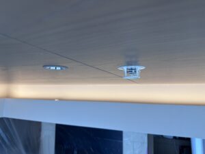 一宮市で施工したスプリンクラーヘッド高さ調整後の状態