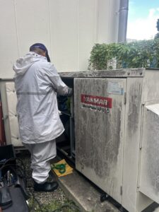 岐阜市の建物で実施した非常用発電機の負荷試験