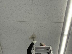 名古屋市のスプリンクラー改修工事で実施した真空作