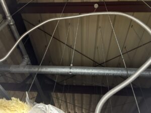間仕切り変更によって見直しが必要になったスプリンクラー設備